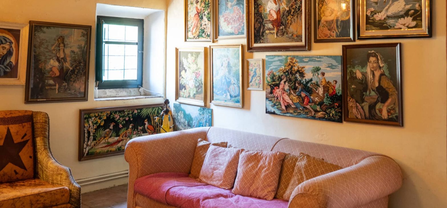 Woonkamer Zigeunerin en Blauwe Spiegel