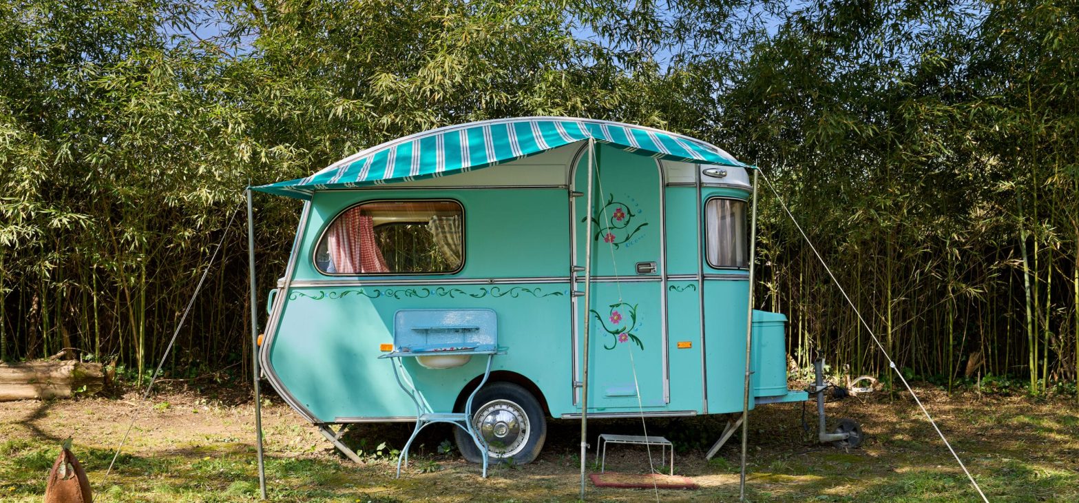 Blauwe Caravan
